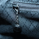 GUCCI Bamboo Hand Bag Canvas 2way Black Gold 000 1998 0540 Auth ep5246-21