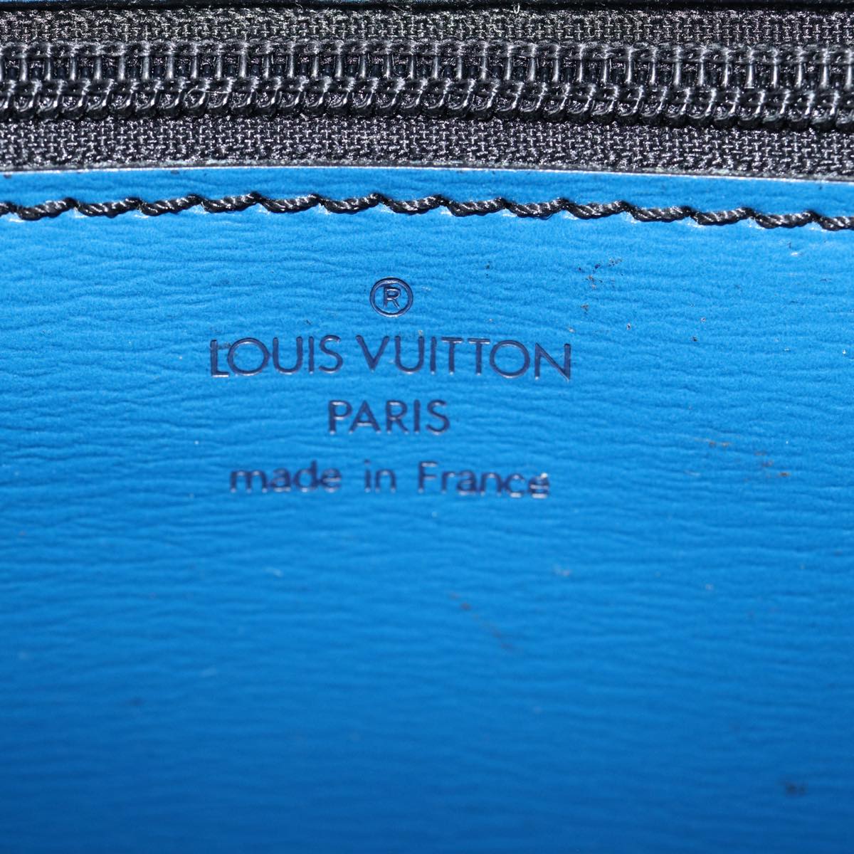 LOUIS VUITTON Epi Pochette Amberop Clutch Bag Blue M52585 LV Auth ep5254