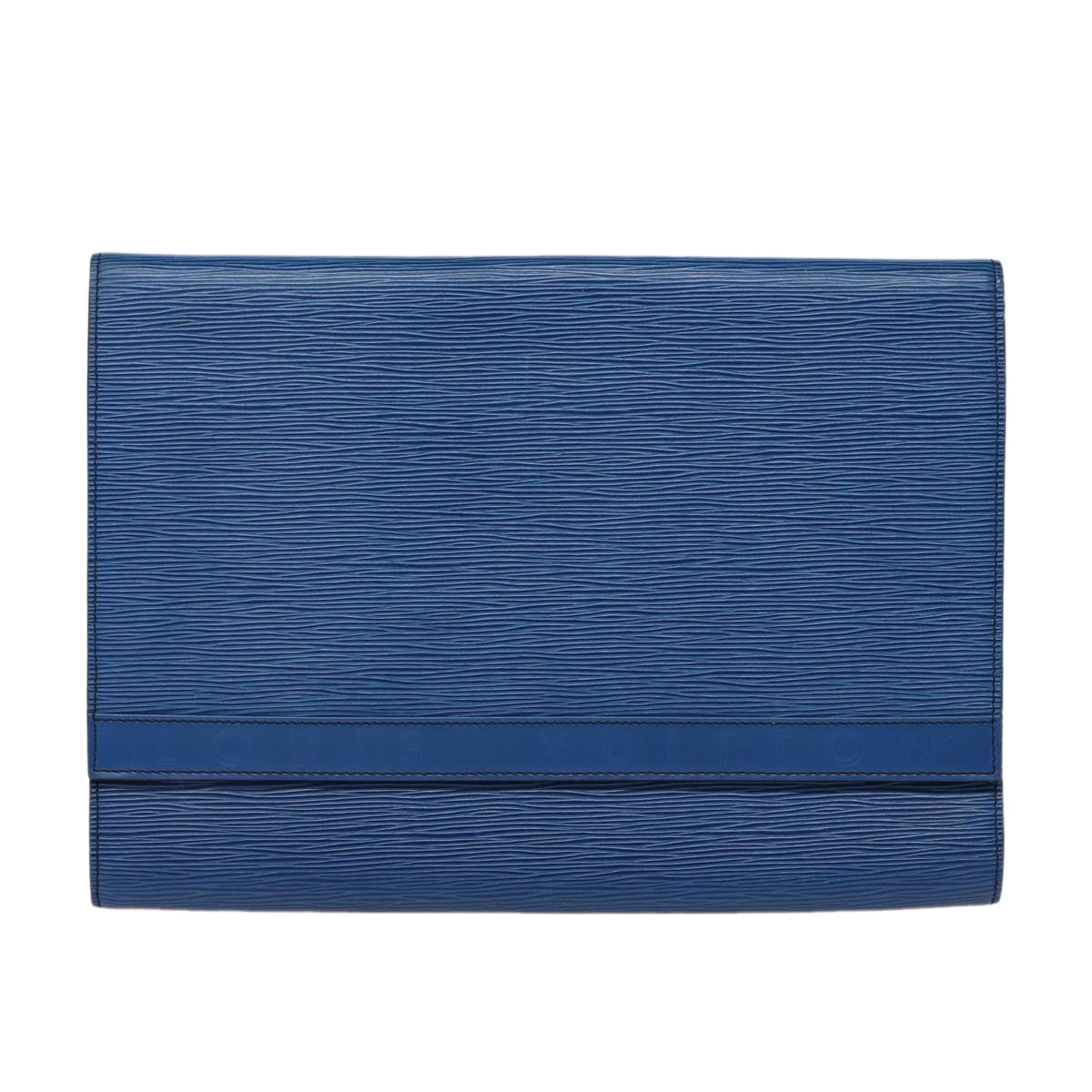 LOUIS VUITTON Epi Pochette Amberop Clutch Bag Blue M52585 LV Auth ep5254