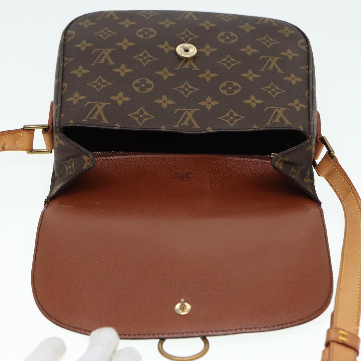 LOUIS VUITTON Monogram Saint Cloud GM Shoulder Bag M51242 LV Auth ep5259