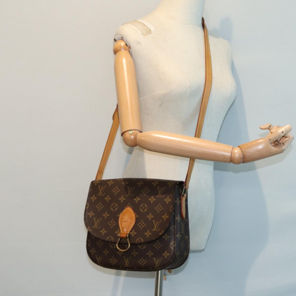 LOUIS VUITTON Monogram Saint Cloud GM Shoulder Bag M51242 LV Auth ep5259