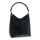 GUCCI Bamboo Hand Bag Leather Brown Silver 001 2046 3007 Auth ep5265-1