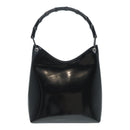 GUCCI Bamboo Hand Bag Leather Brown Silver 001 2046 3007 Auth ep5265-13