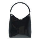 GUCCI Bamboo Hand Bag Leather Brown Silver 001 2046 3007 Auth ep5265-2