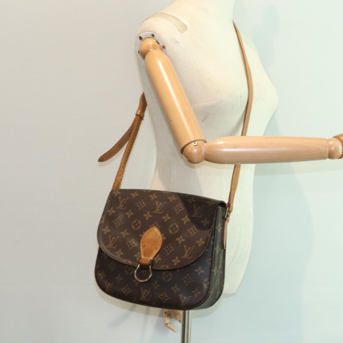 LOUIS VUITTON Monogram Saint Cloud GM Shoulder Bag M51242 LV Auth ep5269