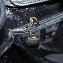 GUCCI Bamboo Hand Bag Leather Black Gold 002 1186 0259 Auth ep5273-19