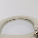 Christian Dior Hand Bag Leather 2way Silver White Auth ep5275SAV-9