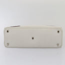 Christian Dior Hand Bag Leather 2way Silver White Auth ep5275SAV-6