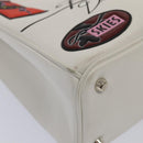 Christian Dior Hand Bag Leather 2way Silver White Auth ep5275SAV-14