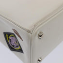 Christian Dior Hand Bag Leather 2way Silver White Auth ep5275SAV-16