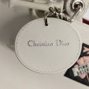 Christian Dior Hand Bag Leather 2way Silver White Auth ep5275SAV-18