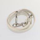 Christian Dior Hand Bag Leather 2way Silver White Auth ep5275SAV-24