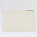 Christian Dior Hand Bag Leather 2way Silver White Auth ep5275SAV-26