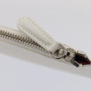 Christian Dior Hand Bag Leather 2way Silver White Auth ep5275SAV-27