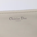 Christian Dior Hand Bag Leather 2way Silver White Auth ep5275SAV-28