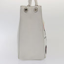 Christian Dior Hand Bag Leather 2way Silver White Auth ep5275SAV-4