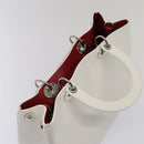 Christian Dior Hand Bag Leather 2way Silver White Auth ep5275SAV-7