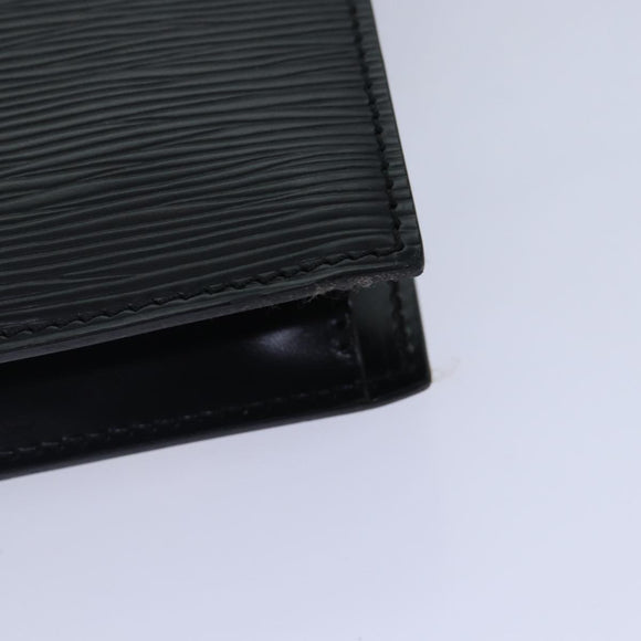 LOUIS VUITTON Epi Hublot Shoulder Bag Black Red M52557 LV Auth ep5278