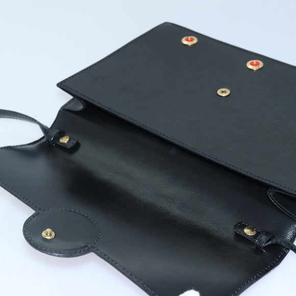 LOUIS VUITTON Epi Hublot Shoulder Bag Black Red M52557 LV Auth ep5278