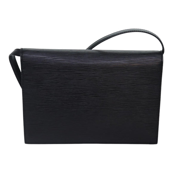 LOUIS VUITTON Epi Hublot Shoulder Bag Black Red M52557 LV Auth ep5278