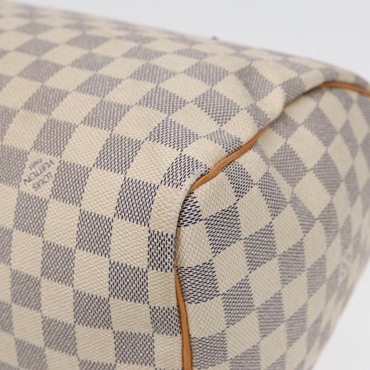 LOUIS VUITTON Damier Azur Speedy 30 Hand Bag N41533 LV Auth ep5280