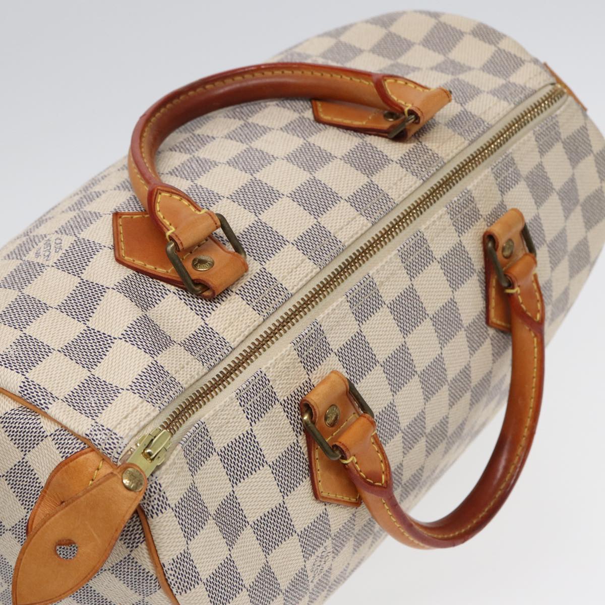 LOUIS VUITTON Damier Azur Speedy 30 Hand Bag N41533 LV Auth ep5280