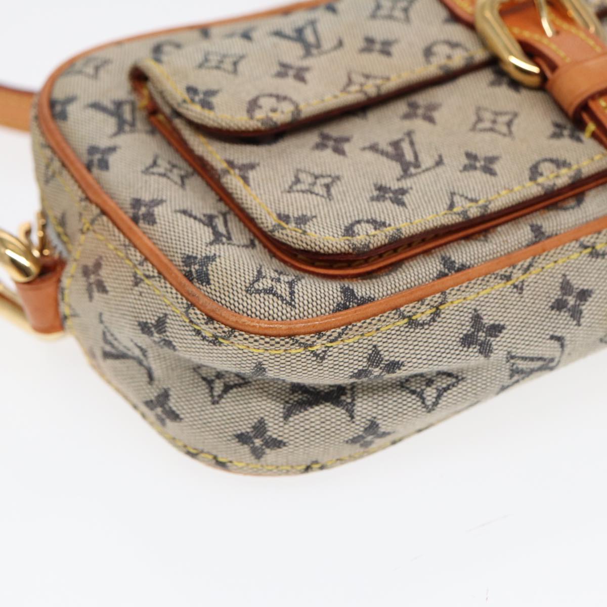 LOUIS VUITTON Monogram Mini Juliet MM Shoulder Bag Blue M92004 LV Auth ep5295