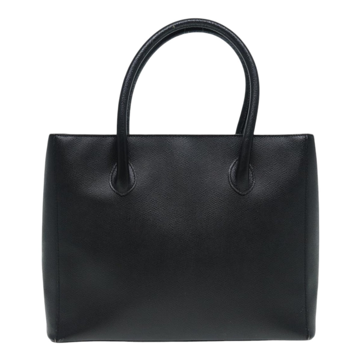 CELINE Tote Bag Leather Black Gold Auth ep5299 - 0