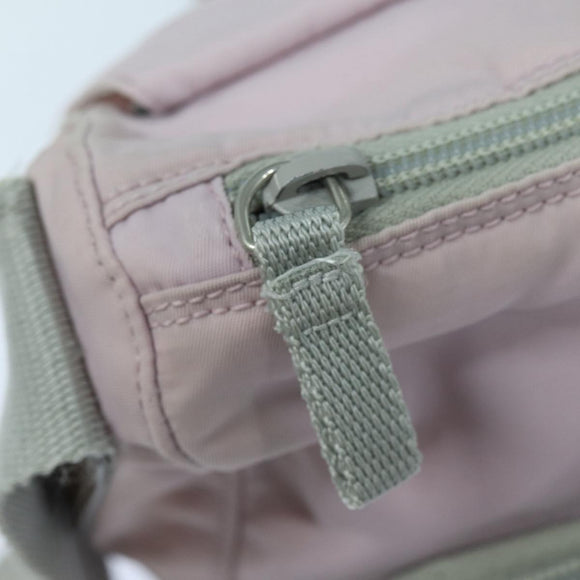 PRADA Shoulder Bag Nylon Pink Silver Auth ep5304