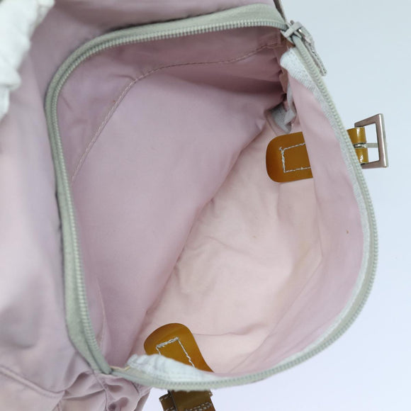 PRADA Shoulder Bag Nylon Pink Silver Auth ep5304