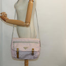 PRADA Shoulder Bag Nylon Pink Silver Auth ep5304-29