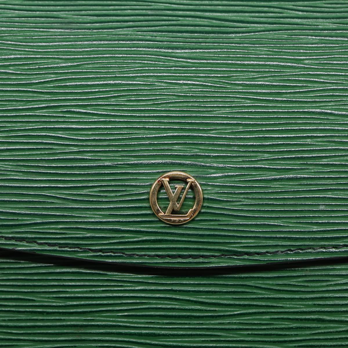 LOUIS VUITTON Epi Montaigne 27 Clutch Bag Green M52654 LV Auth ep5317