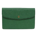 LOUIS VUITTON Epi Montaigne 27 Clutch Bag Green M52654 LV Auth ep5317-13