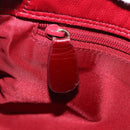 Christian Dior Canage Accessory Pouch Leather Red Gold Auth ep5334-31