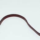 Christian Dior Canage Accessory Pouch Leather Red Gold Auth ep5334-9