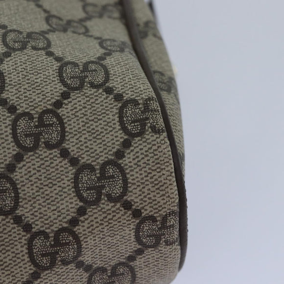 GUCCI GG Supreme Web Sherry Line Clutch Bag Beige Gold 32 014 3553 Auth ep5355