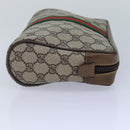 GUCCI GG Supreme Web Sherry Line Clutch Bag Beige Gold 32 014 3553 Auth ep5355-4