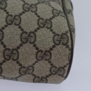 GUCCI GG Supreme Web Sherry Line Clutch Bag Beige Gold 32 014 3553 Auth ep5355-14