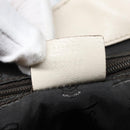 GUCCI GG Canvas Guccissima Hand Bag White Gold 211935 Auth ep5377-12