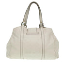 GUCCI GG Canvas Guccissima Hand Bag White Gold 211935 Auth ep5377-2