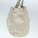 GUCCI GG Canvas Guccissima Hand Bag White Gold 211935 Auth ep5377-3