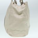 GUCCI GG Canvas Guccissima Hand Bag White Gold 211935 Auth ep5377-4