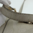 GUCCI GG Canvas Guccissima Hand Bag White Gold 211935 Auth ep5377-9
