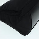 GUCCI Bamboo Hand Bag Nylon Black Silver 000 0509 Auth ep5387-8