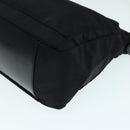 GUCCI Bamboo Hand Bag Nylon Black Silver 000 0509 Auth ep5387-15