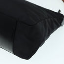 GUCCI Bamboo Hand Bag Nylon Black Silver 000 0509 Auth ep5387-17