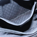 GUCCI Bamboo Hand Bag Nylon Black Silver 000 0509 Auth ep5387-22