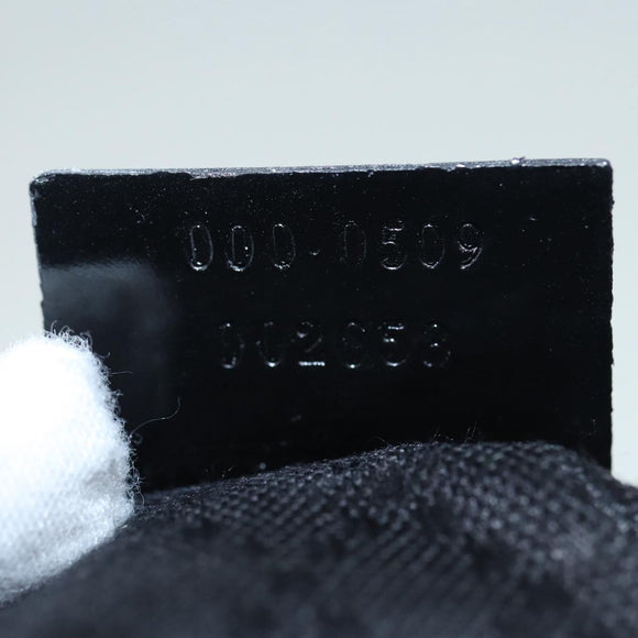 GUCCI Bamboo Hand Bag Nylon Black Silver 000 0509 Auth ep5387