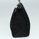 GUCCI Bamboo Hand Bag Nylon Black Silver 000 0509 Auth ep5387-3