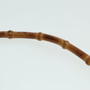 GUCCI Bamboo Hand Bag Nylon Black Silver 000 0509 Auth ep5387-14